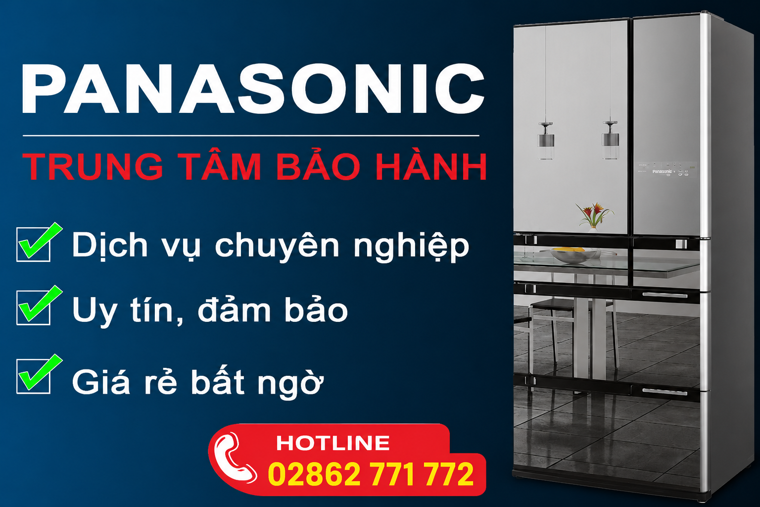trung tâm sửa tủ lạnh Panasonic